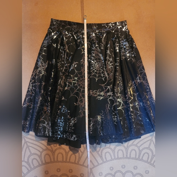 Wicked Web Silver Cheerleader Skirt M *Rare/Discontinued* Blackmilk NWT - Picture 11 of 11